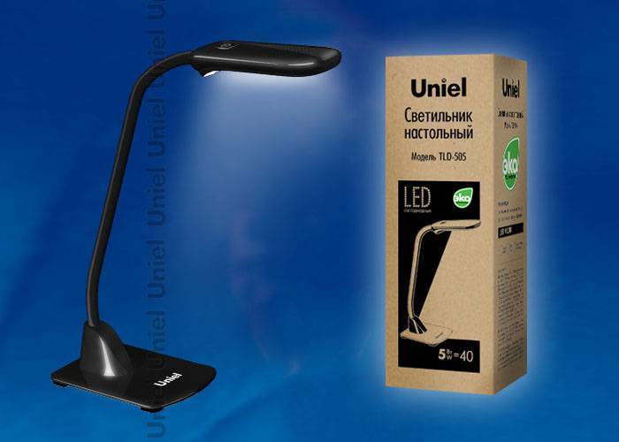 Настольная лампа Uniel TLD-505 Black/LED/550Lm/5000K