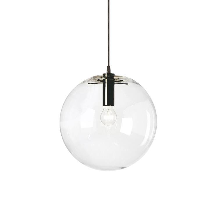 Подвесной светильник Delight Collection Ball 40 black/clear