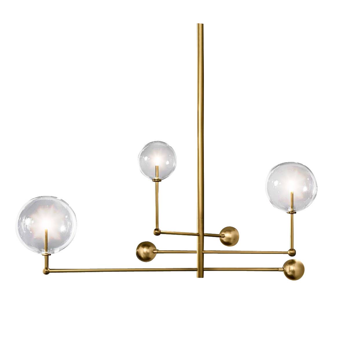 Люстра Delight Collection Globe Mobile 3 brass