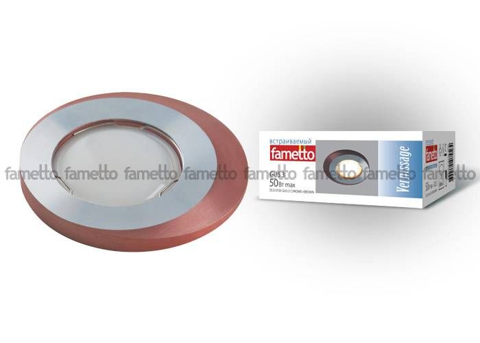 Светильник точечный Fametto DLS-V105 GU5.3 CHROME+BROWN