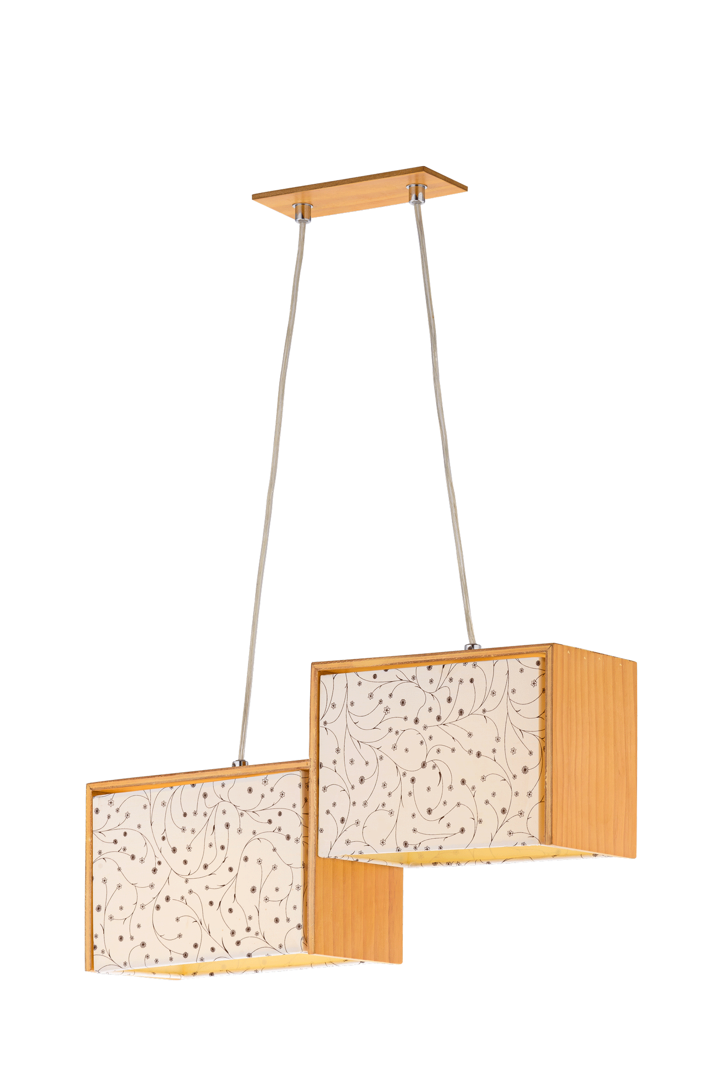 Люстра Nuolang 85502/2PC WOOD+CH