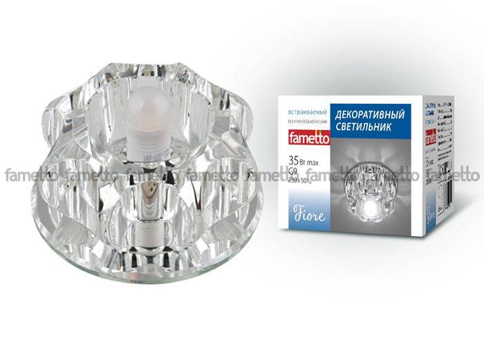 Светильник точечный Fametto DLS-F105 G9 GLASSY/CLEAR
