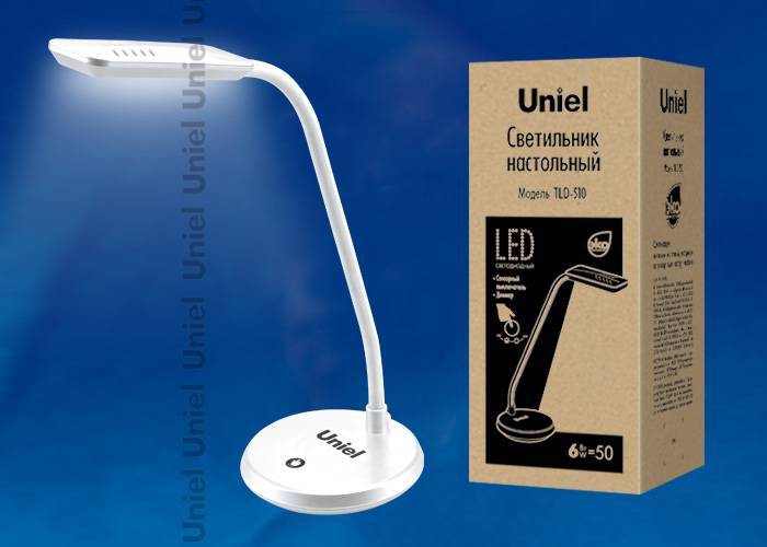 Настольная лампа Uniel TLD-510 White/LED/550Lm/4500K/Dimmer