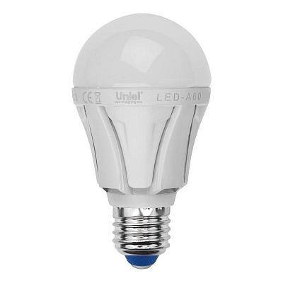 Лампа светодиодная (UL-00002005) E27 12W 6500K груша матовая LED-A60 12W/DW/E27/FR PLP01WH
