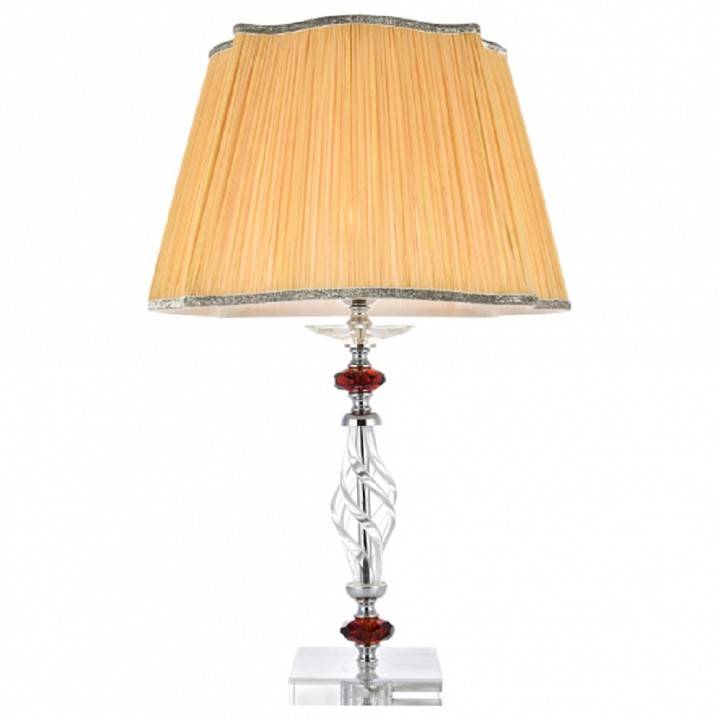 Настольная лампа декоративная Crystal Lux CATARINA CATARINA LG1 GOLD/TRANSPARENT-COGNAC