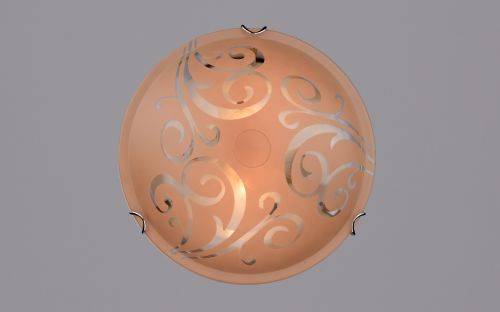 Настенно-потолочный светильник РОССВЕТ Светильник РС-117 Азазель коричневая (д.300)