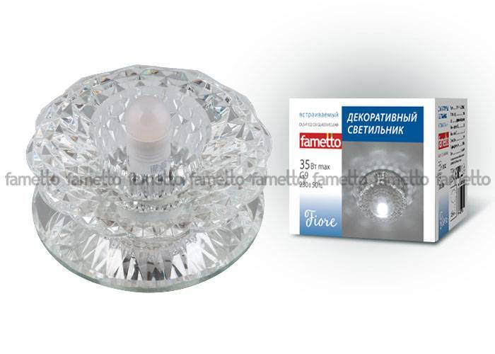 Светильник точечный Fametto DLS-F102 G9 GLASSY/CLEAR