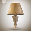 Настольная лампа 16300 Мрамор белый-золото Абажур 03n5002