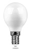01 Светодиодная лампа Feron SAFFIT SBG4505 55024 E14 5Вт