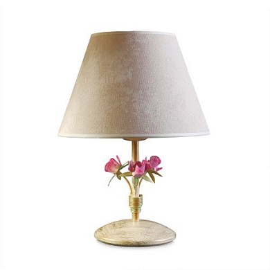 Настольная лампа 6400 Крем - золото - розовый Абажур 03n2704
