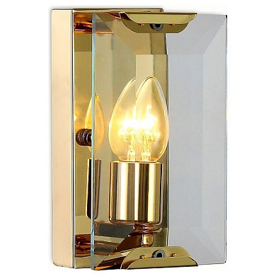 Накладной светильник Ambrella Traditional 6 TR5157 GD/CL золо/прозрачный E14/1 max 40W 210*130*100
