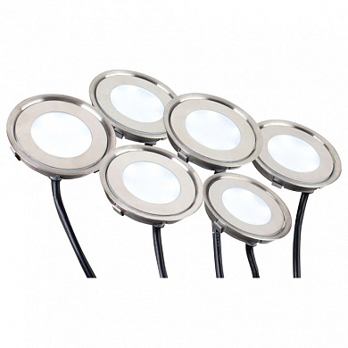 Набор встраиваемых светильников Arlight Kt-s-6 KT-R-6x0.5W LED Warm White 12V (круг)