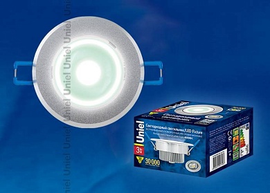 Светильник Downlight Uniel ULM-R31-3W/NW IP20 Sand Silver кapтoн