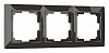 Рамка на 3 поста Werkel Snabb basic серо-коричневый W0032007