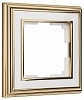 Рамка на 1 пост Werkel Palacio золото/белый W0011329