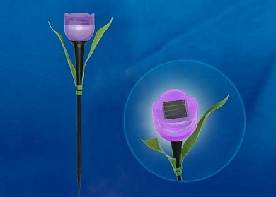 Наземный низкий светильник Uniel Tulip USL-C-453/PT305 PURPLE TULIP