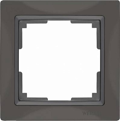 Рамка Snabb Basic на 1 пост серо-коричневый WL03-Frame-01 4690389099038