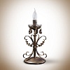 Настольная лампа 17700 Серокоричневый - золото - патина Без стекла Без цвета