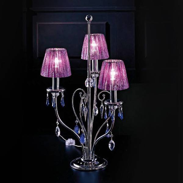 Настольная лампа Beby Group 118L02 chrome/violet SW