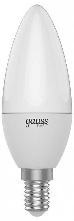 Лампа светодиодная Gauss Basic E14 5.5Вт 3000K 1033116