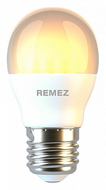 Лампа светодиодная Remez E27 7Вт 3000K RZ-117-G45-E27-7W-3K