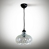 Подвесной светильник 18402 Черный глянец - черный кабель Зукко Прозрачный