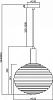 Подвесной светильник Maytoni Halo MOD268PL-01B